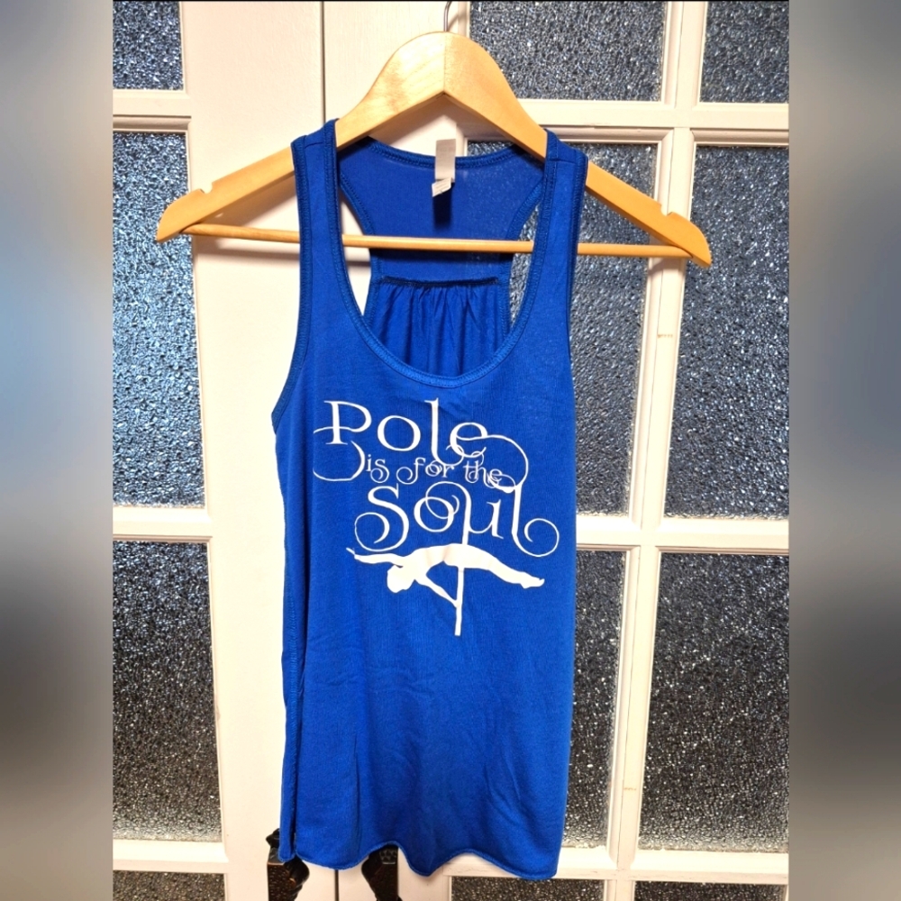 Pole is for the Soul Bella flowy racerback tank top size small dance
